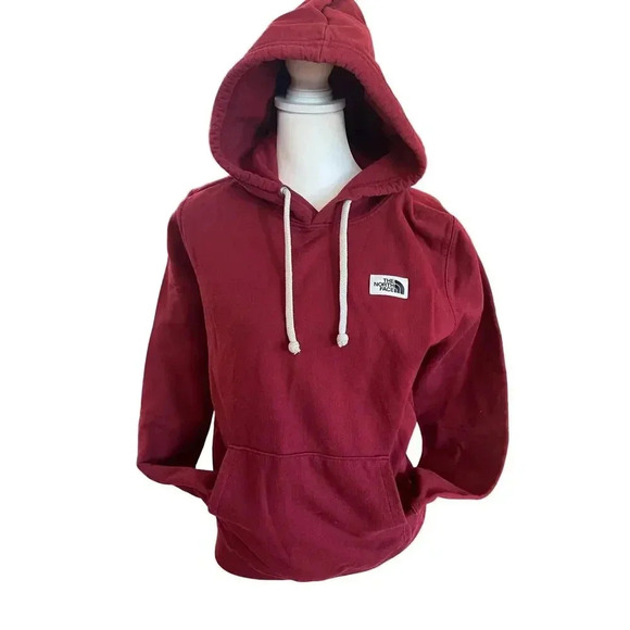 THE NORTH FACE red mens hoodie size small - Picture 1 of 5
